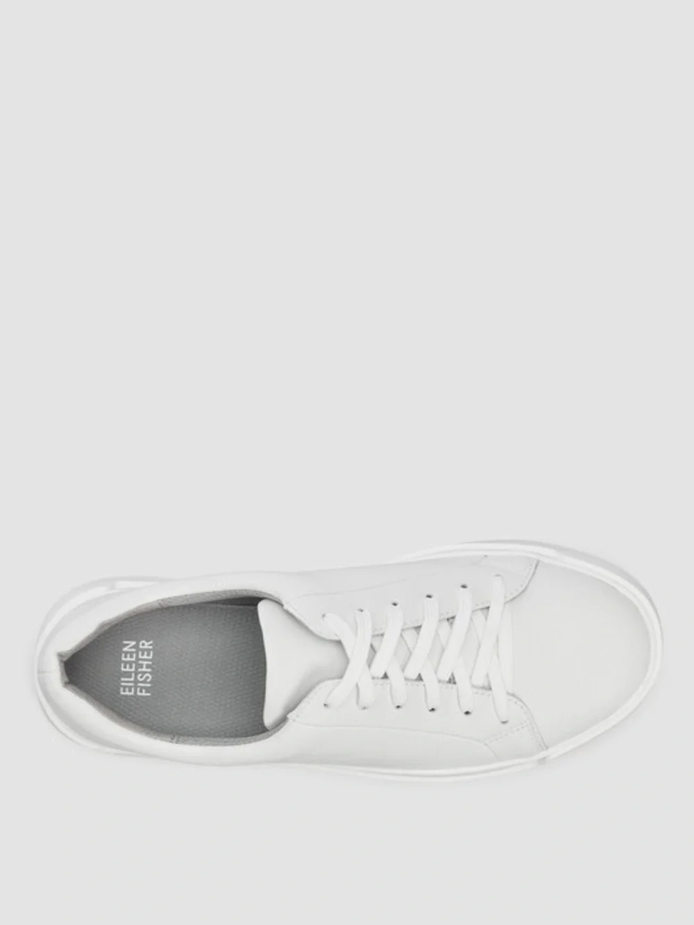 Eileen Fisher Monde White Platform Lace-Up Sneakers